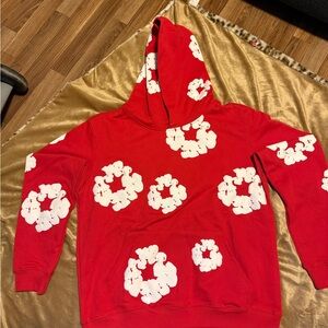 Red Floral Hoodie